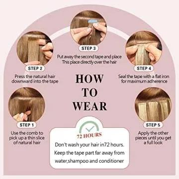 Sunya Tape in Hair Extensions 14 Inch Silky Straight Remy Human Hair