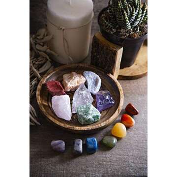 Beverly Oaks Energy Infused Natural Raw Healing Crystals and Tumbled Stones - Chakra Stones for Crystal Healing - The Ultimate Chakra Kit with Huge Variety of Gemstones