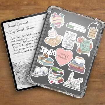 100pcs Book Stickers for Kindle Tablet Laptop, Bookish Reading Stickers, Reading Stickers, Booktok S...