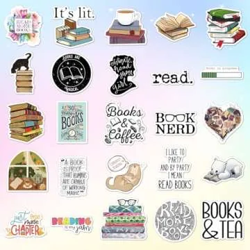 100pcs Book Stickers for Every Reader's Delight