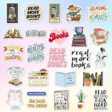 100pcs Book Stickers for Every Reader's Delight