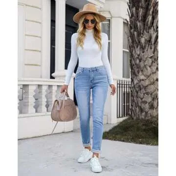 Vetinee High Waisted Skinny Jean for Women