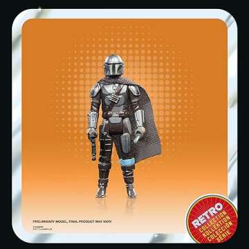 STAR WARS Retro Collection The Mandalorian, The Book of Boba Fett 3.75 Inch Collectible Action Figure