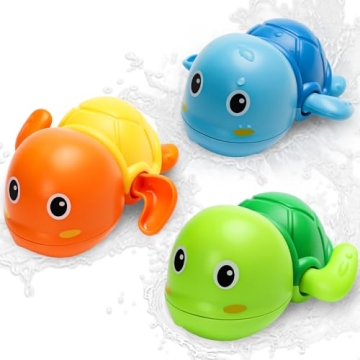 Cute Swimming Turtle Bath Toys for Toddlers 1-3 Years