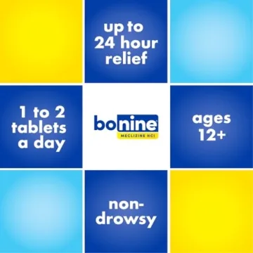Bonine Non-Drowsy Motion Sickness Relief Chewable Tablets 32 Count