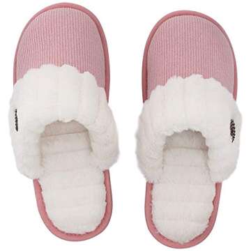 Cozy Faux Alpaca Slippers for Women's Indoor Comfort