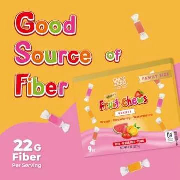 ChocZero Sugar Free Fruit Chews Variety Pack - Vegan & Keto