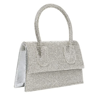 Elegant Sparkly Top Handle Clutch for Formal Events