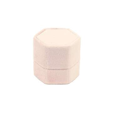 Luxurious Velvet Wedding Ring Box for Engagement & Ceremony