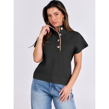 Stylish ANRABESS Button Sweater for Women This Fall