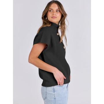 Stylish ANRABESS Button Sweater for Women This Fall