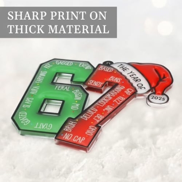 Funny 67 Christmas Ornament for Teens and Gag Gifts