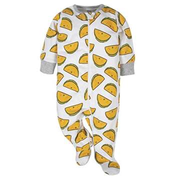 Onesies baby boys 4-pack 'N Plays Footies and Toddler Sleepers, Gold Hungry, 3-6 Months US