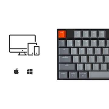 Keychron K8 Wireless Mechanical Keyboard - RGB, Bluetooth, Type-C