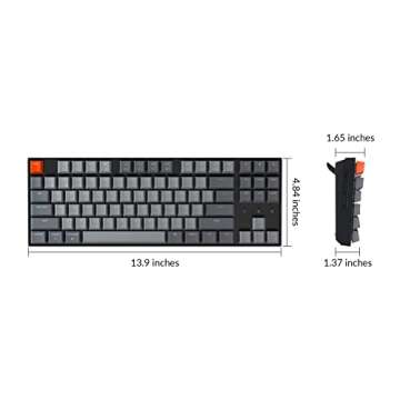 Keychron K8 Wireless Mechanical Keyboard - RGB, Bluetooth, Type-C
