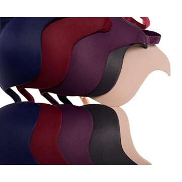 Nature Women's Essentials Deep U Multi-Way Convertible Push Up Plunge Bra - (Apricot 32B)