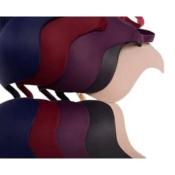 Nature Women's Essentials Deep U Multi-Way Convertible Push Up Plunge Bra - (Apricot 32B)