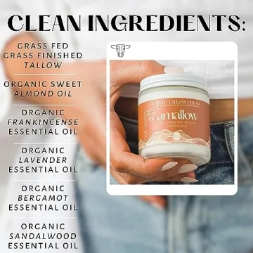 Amallow 100% Pure Grass Fed Beef Tallow Cream - Whipped Moisturizer