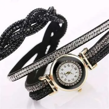 Rhinestone Quartz Wrist Watches for Women - 10 Pack
