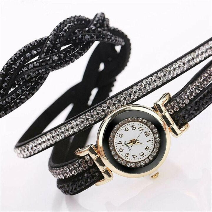 Rhinestone Quartz Wrist Watches for Women - 10 Pack