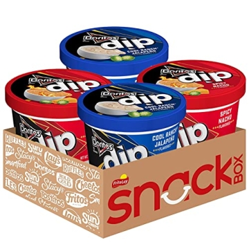 Doritos Jalapeno Nacho Cheese Dip & Cool Ranch Dip Variety Pack - 4 Pack