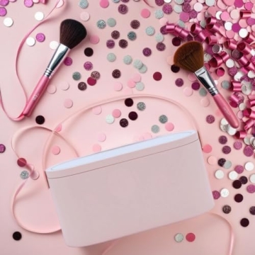 AMYESE Portable Makeup Case with LED Mirror for Travel