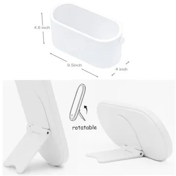 AMYESE Portable Makeup Case with LED Mirror for Travel