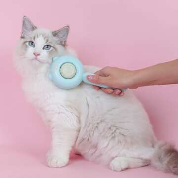 VIOJOJO Cat Brush and Dog Brush - Ultimate Grooming Tool for Medium/Long Hair Pets