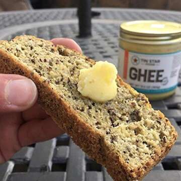 100% Cultured Grassfed Ghee by Tin Star Foods (13.5 oz) | Whole30 | Paleo | Lactose-Free