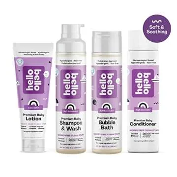 Hello Bello Bubble Bath, Gentle Hypoallergenic Formula for Babies and Kids, Vegan and Cruelty-Free, Soft Lavender Scented, 10 fl oz