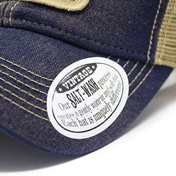 Everyday Trucker Hat Local Seafood in Deep Ocean Blue