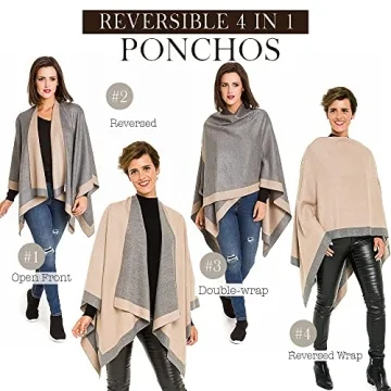 MELIFLUOS Women's Shawl Poncho for All Seasons