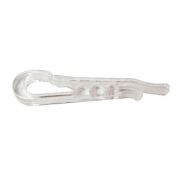 NiftyPlaza 100 U Shape Clear Durable Plastic Alligator Clips Shirts Folding Ties Socks Pants Hold Garments in Place (100 Plastic Alligator Clips)