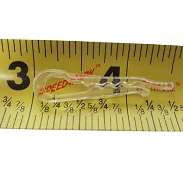 NiftyPlaza 100 U Shape Clear Durable Plastic Alligator Clips Shirts Folding Ties Socks Pants Hold Garments in Place (100 Plastic Alligator Clips)