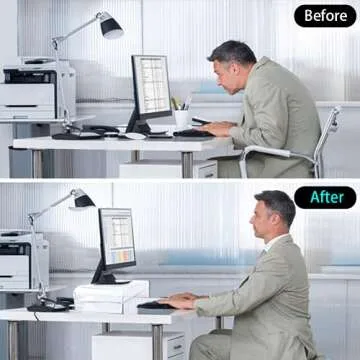 Acrylic Monitor Stand 2 Tier, TINOMAR Clear Computer Monitor Stand Riser for iMac, PC, Desktop, Laptop, TV Screen, Printer with Sturdy Platform, Transparent Ergonomic Monitor Stand(12''x8''x5.5'')