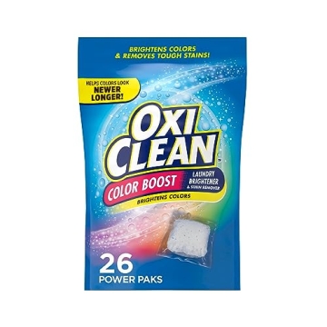 OxiClean Color Boost Laundry Brightener and Stain Remover Power Paks, 26 Count