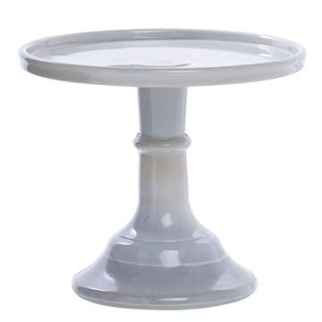 Elegant Mosser Glass Marble Cake Plate for All Occasions