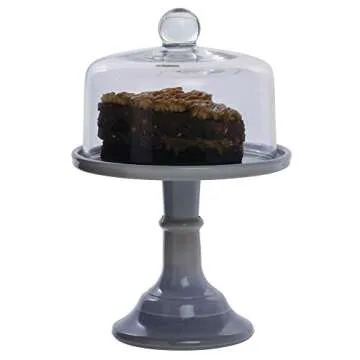 Elegant Mosser Glass Marble Cake Plate for All Occasions