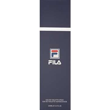 FILA Eau de Toilette for Men - Cool, Clean, Refreshing - A Classic Cologne For Men - Extra Strength, Long Lasting Scent Payoff - Trendy, Rectangular, Streamlined, Portable Bottle Design - 3.4 oz