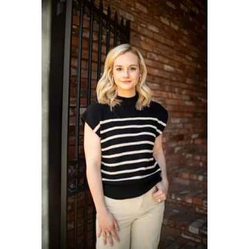 Dokotoo Women's Lightweight Knit Mock Neck Sweater Top