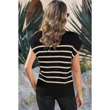 Dokotoo Women's Lightweight Knit Mock Neck Sweater Top