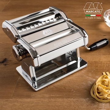 MARCATO Atlas 150 Classic Manual Pasta Maker Chrome Steel