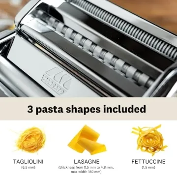 MARCATO Atlas 150 Classic Manual Pasta Maker Chrome Steel