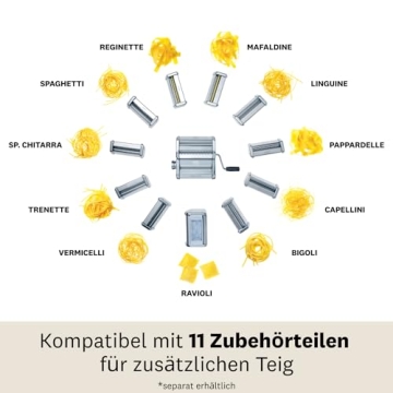 MARCATO Atlas 150 Classic Manual Pasta Maker Chrome Steel