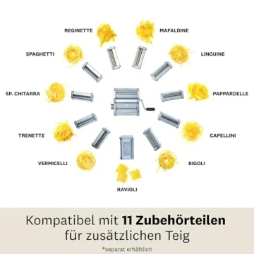 MARCATO Atlas 150 Classic Manual Pasta Maker Chrome Steel