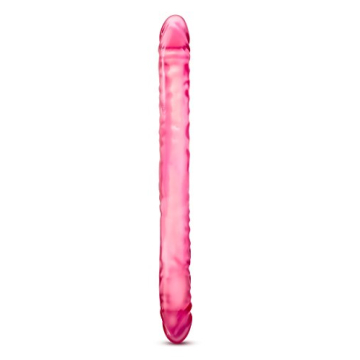 Blush Novelties 18" inch Double Ended Realistic Dildo for DP, 1.6" Width for Couples, Sex Toys for Adults, Men, Women, Pink