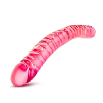 Blush Novelties 18" inch Double Ended Realistic Dildo for DP, 1.6" Width for Couples, Sex Toys for Adults, Men, Women, Pink