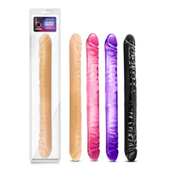 Blush Novelties 18" inch Double Ended Realistic Dildo for DP, 1.6" Width for Couples, Sex Toys for Adults, Men, Women, Pink