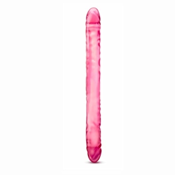 Blush Novelties 18" inch Double Ended Realistic Dildo for DP, 1.6" Width for Couples, Sex Toys for Adults, Men, Women, Pink