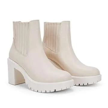 Stylish Womens Chelsea Lug Sole Ankle Boots for Comfort